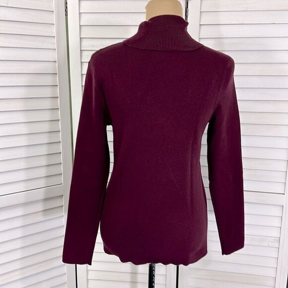Chico's Sweater Size 1 (8) Mock Neck Long Sleeve NWOT - Picture 10 of 12